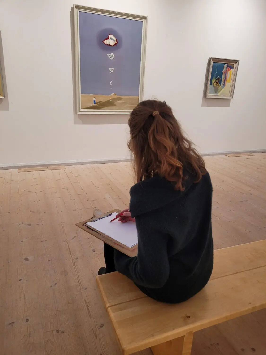 Ljungbergmuseet bokhylla.